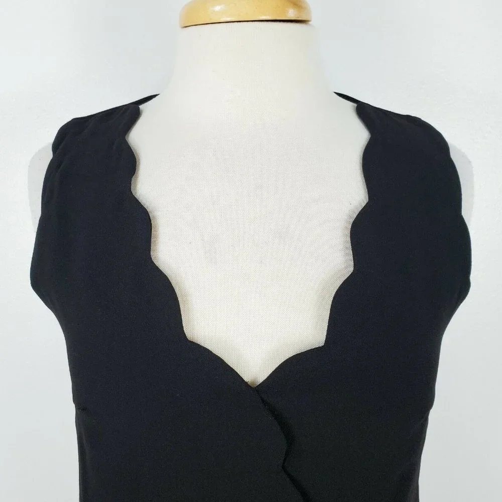 NWT Foxiedox Anthropology Black Scalloped Dress - Picture 4 of 12